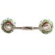 Green Clove Flower Ceramic Bridge Handle